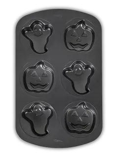 MOLDE DE ALUMINIO HALLOWEEN 6 CAVIDADES WILTON