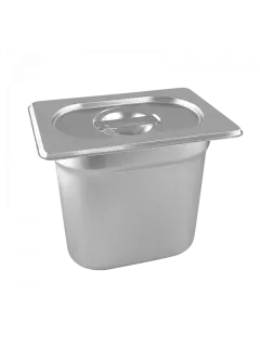 BANDEJA 1/9 ACERO INOXIDABLE 18X11X10CM CONTIHOME