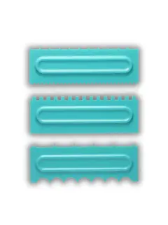 SET DE 3 ALISADORES SCRAPERS AZUL AEC