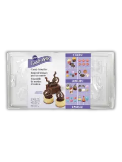 SET MOLDES DE ACETATO FIESTA 8PZ WILTON