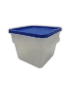 ENVASE TRANSPARENTE C/TAPA 8LT 22X23CM CAFERRA