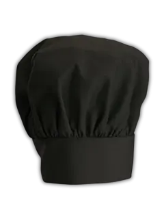 GORRO CHAMPIÑON PARA CHEF NEGRO WINCO