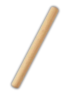 RODILLO DE MADERA 40X5.5CM GRUESO S/MANGO