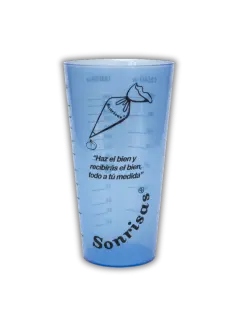 VASO MEDIDOR PLASTICO SONRISAS