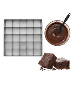 BANDEJA CORTADORA 36X36X2CM 25 BROWNIE 7CM GRANDE