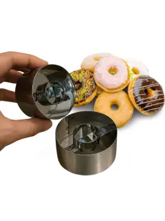 CORTADOR DE DONAS 8CM  DE ACERO SONRISAS