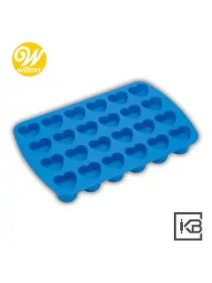 MOLDE SILICON HEART 24 CAVIDADES WILTON