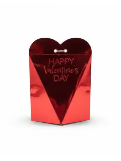 CAJITA COTILLON SAN VALENTIN METALIZADA 13.1X17.1X9.2CM