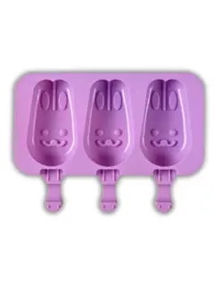 MOLDE PALETA DE SILICON CONEJO 3 CAVIDADES -40/230°C