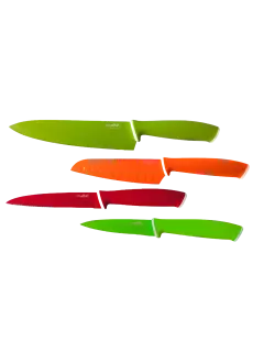 SET DE 4 CUCHILLOS DE COLORES MAGEFESA - MAGEFLON