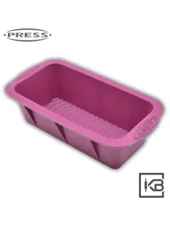 MOLDE DE SILICONA RECTANGULAR MORADO PRESS