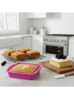 MOLDE SILICONA CUADRADO MORADO PRESS