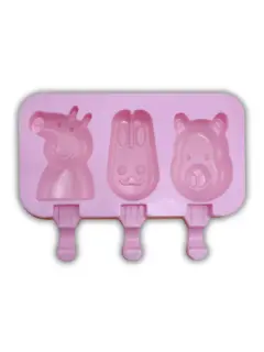 MOLDE PARA PALETA DE SILICON PEPPA 3 CAVIDADES -40/230°C