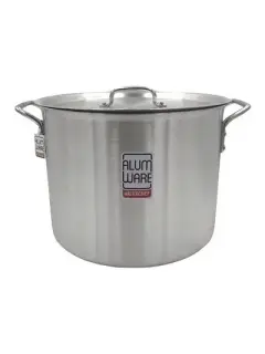 OLLA ALTA 24LT DE ALMUNIO 35X25CM ALUMWARE