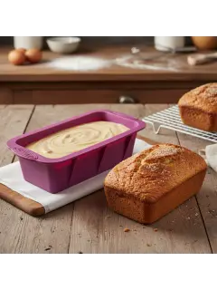 MOLDE DE SILICONA RECTANGULAR MORADO PRESS