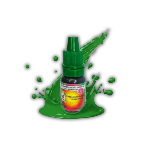 VERDE NAVIDAD 7ML COLORANTE LIQUIDO PAYASITO