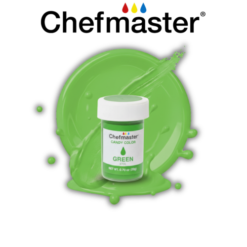 GREEN COLORANTE EN GEL 20GR PARA CHOCOLATE CHEFMASTER
