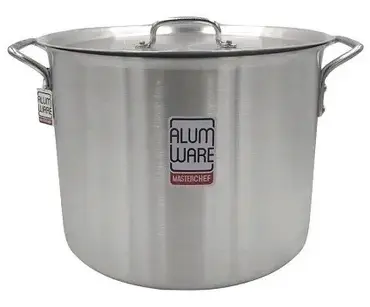 OLLA ALTA 24LT DE ALMUNIO 35X25CM ALUMWARE