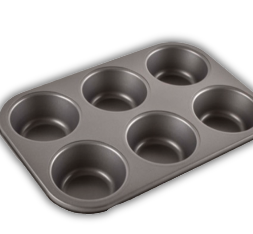 MOLDE 6 CUPCAKES ALFAHOGAR ANTIADHERENTE