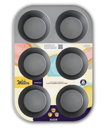 MOLDE JUMBO MUFFIN 6 CAVIDADES WILTON