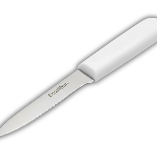 CUCHILLO MULTI USO 4" MANGO BLANCO EXCALIBUR