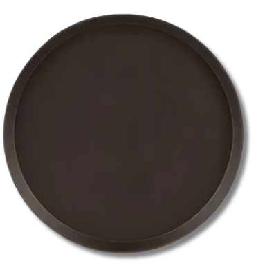 BANDEJA DE SERVICIO REDONDA NEGRA 35CM MEITAL