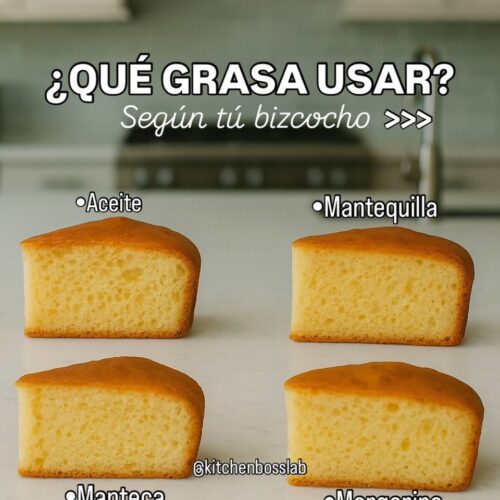 ¿Qué grasa usar para tus bizcochos?