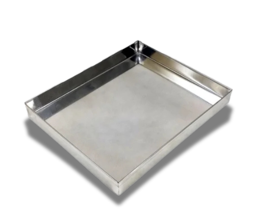 BANDEJA CUADRADA 40X40X4CM ALUMINIO INDUSTRIAL DIAN