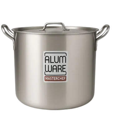 OLLA ALTA C/TAPA 14L 26X21CM ALUMWARE