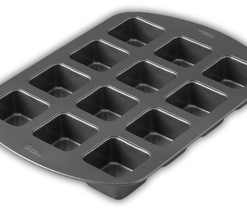 MOLDE CUADRADO 6X6X4CM 12 CAVIDADES WILTON