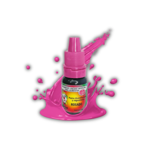 ROSADO 7ML COLORANTE LIQUIDO PAYASITO