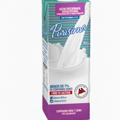 LECHE DESLACTOSADA 1LT PURISIMA EL TUNAL