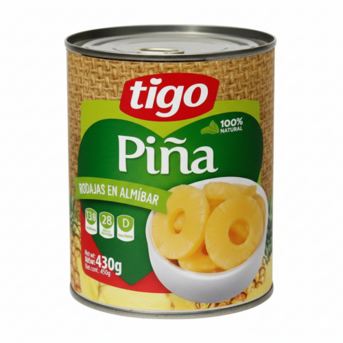 PIÑAS EN ALMIBAR 850GR TIGO