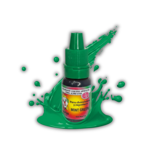 VERDE MENTA 7ML COLORANTE LIQUIDO PAYASITO