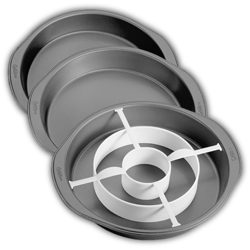 JUEGO DE MOLDES PARA PASTEL 23CMX3.8CM 3PZ WILTON