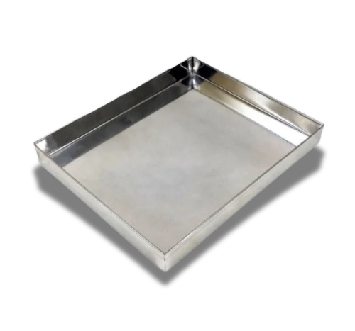 BANDEJA CUADRADA 30X30X5CM ALUMINIO INDUSTRIAL DIAN