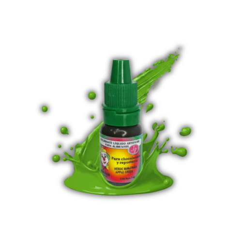 VERDE MANZANA 7ML COLORANTE LIQUIDO PAYASITO