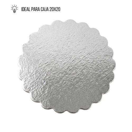 DISCO #8/20CM PLATEADO NACIONAL