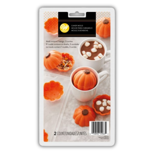 MOLDE DE ACETATO CALABAZA 3 CAVIDADES WILTON