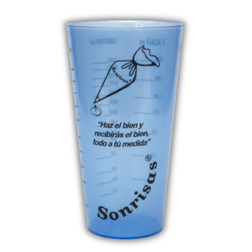 VASO MEDIDOR PLASTICO SONRISAS