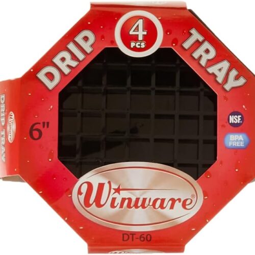 SET BANDEJA DE GOTEO 15X15CM 4UND WINCO