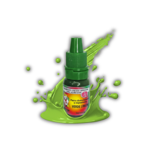 VERDE LIMON 7ML COLORANTE LIQUIDO PAYASITO