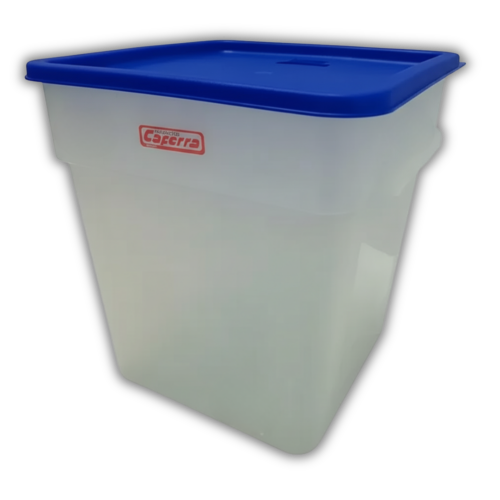 ENVASE TRANSPARENTE C/TAPA 18LT 28X32CM CAFERRA