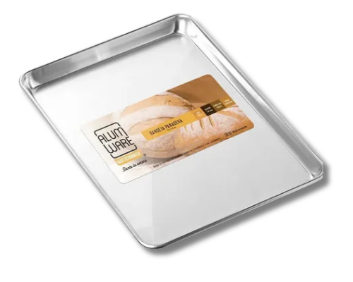 BANDEJA PANADERA PEQUEÑA LISA 33X45CM ALUMWARE