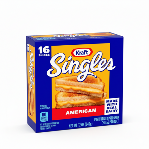 QUESO CHEDDAR SINGLES 16 SLICES KRAFT 1UND